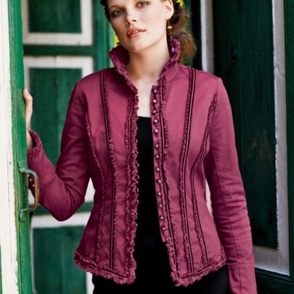 Swancourt Pima Cotton Jacket from Peruvian Connection Size 8